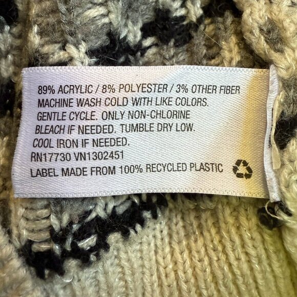 Long winter sweater with polar bears and nordic deisgn / Mossimo / Extra Large - Picture 4 of 4